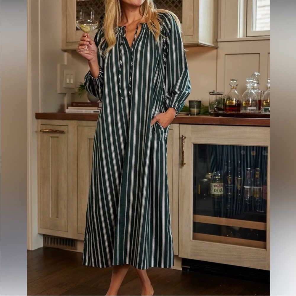 LAKE hammock midi dress conifer stripe